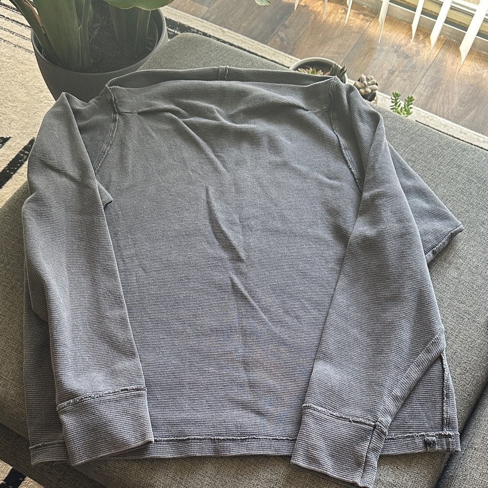 We The Free Charcoal Knit Top